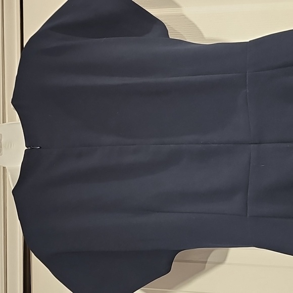 Brooks Brothers Womens Navy Blue Career V Empire Classic Dress Sz 12 Fully Lined - Picture 5 of 12